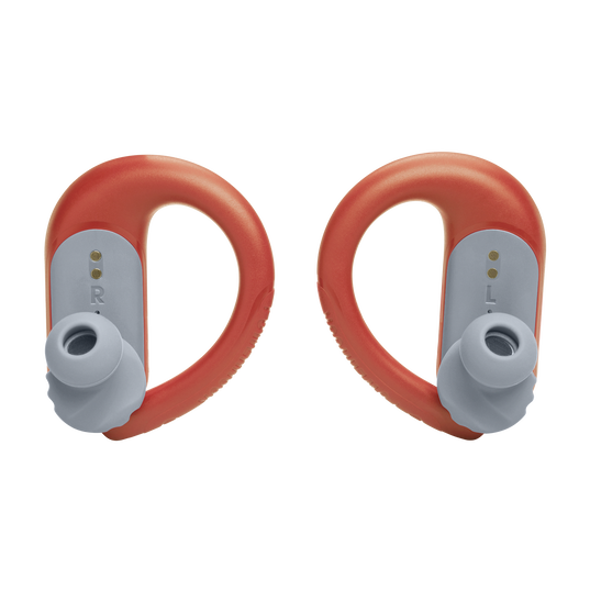 JBL Endurance Peak 3 - Coral - Dust and water proof True Wireless active earbuds - Back